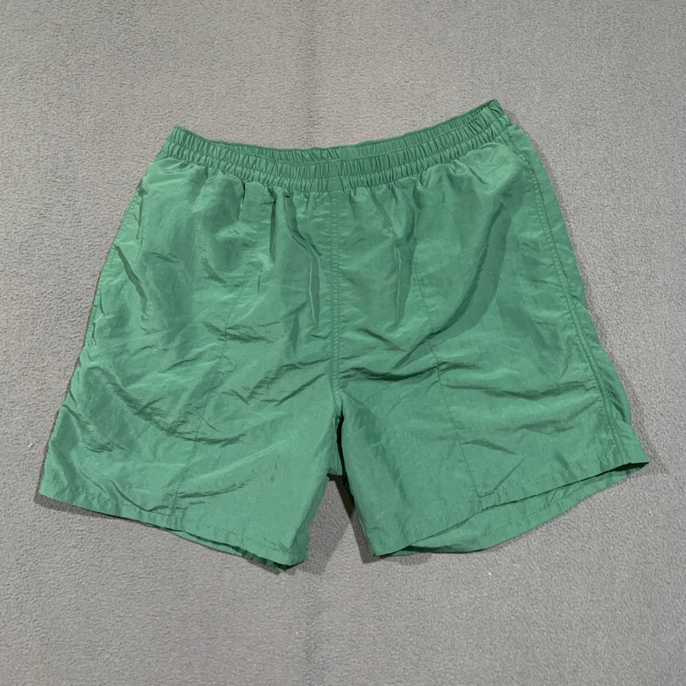 Woolrich Swim Trunks Mens Medium Grass Green Nylon Mesh Lined Vintage Shorts